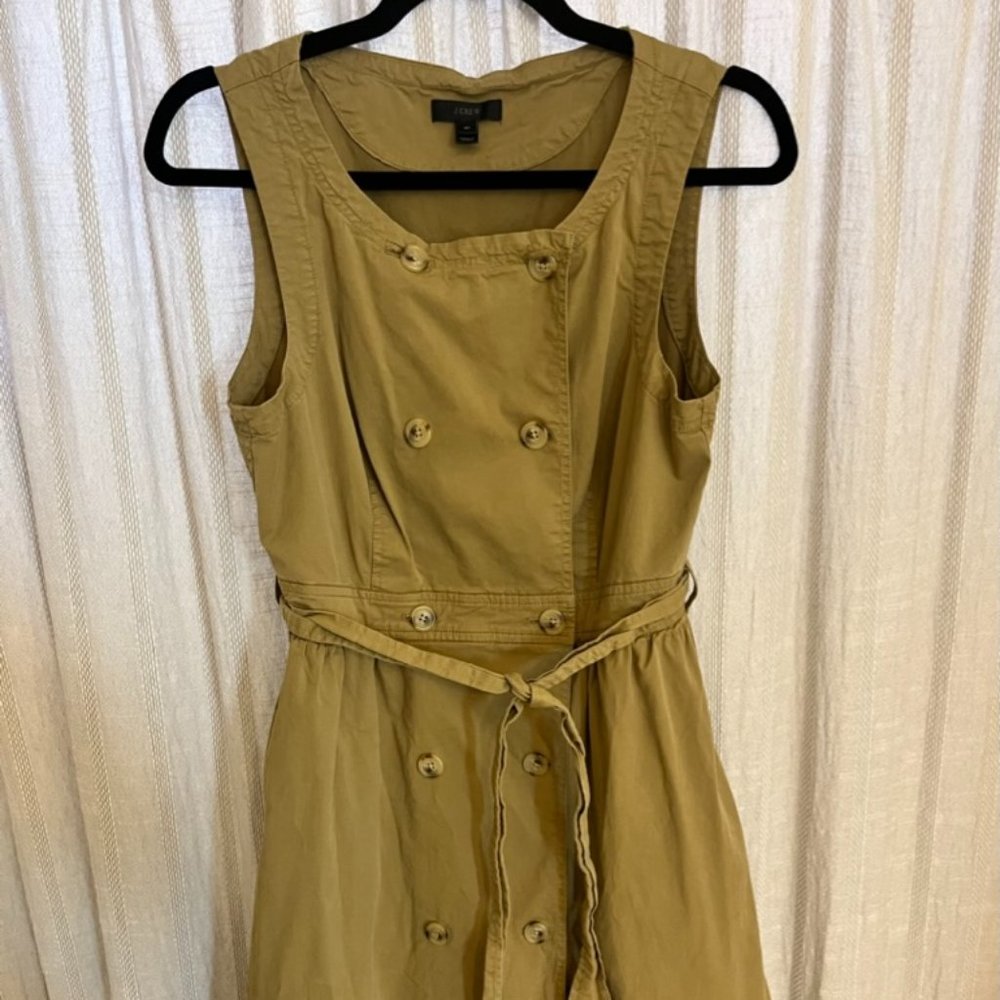 J Crew trench coat sleeveless dress